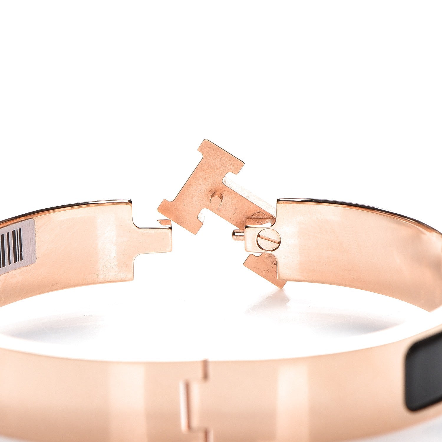 Hermes Enamel Narrow Clic Clac H Bracelet GM Black 5 of 6