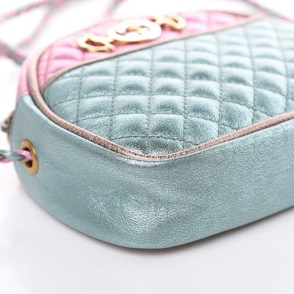 Gucci Laminated Nappa Trapuntata Mini Zumi Dome Shoulder Bag Rosa Lago Rame 8 of 9