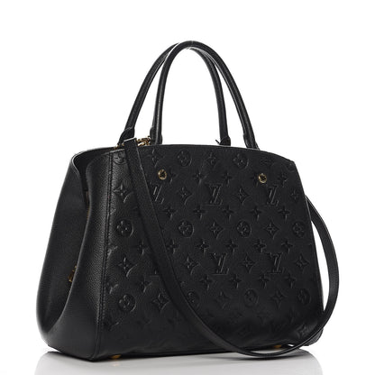 Louis Vuitton Empreinte Montaigne MM Black 4 of 8