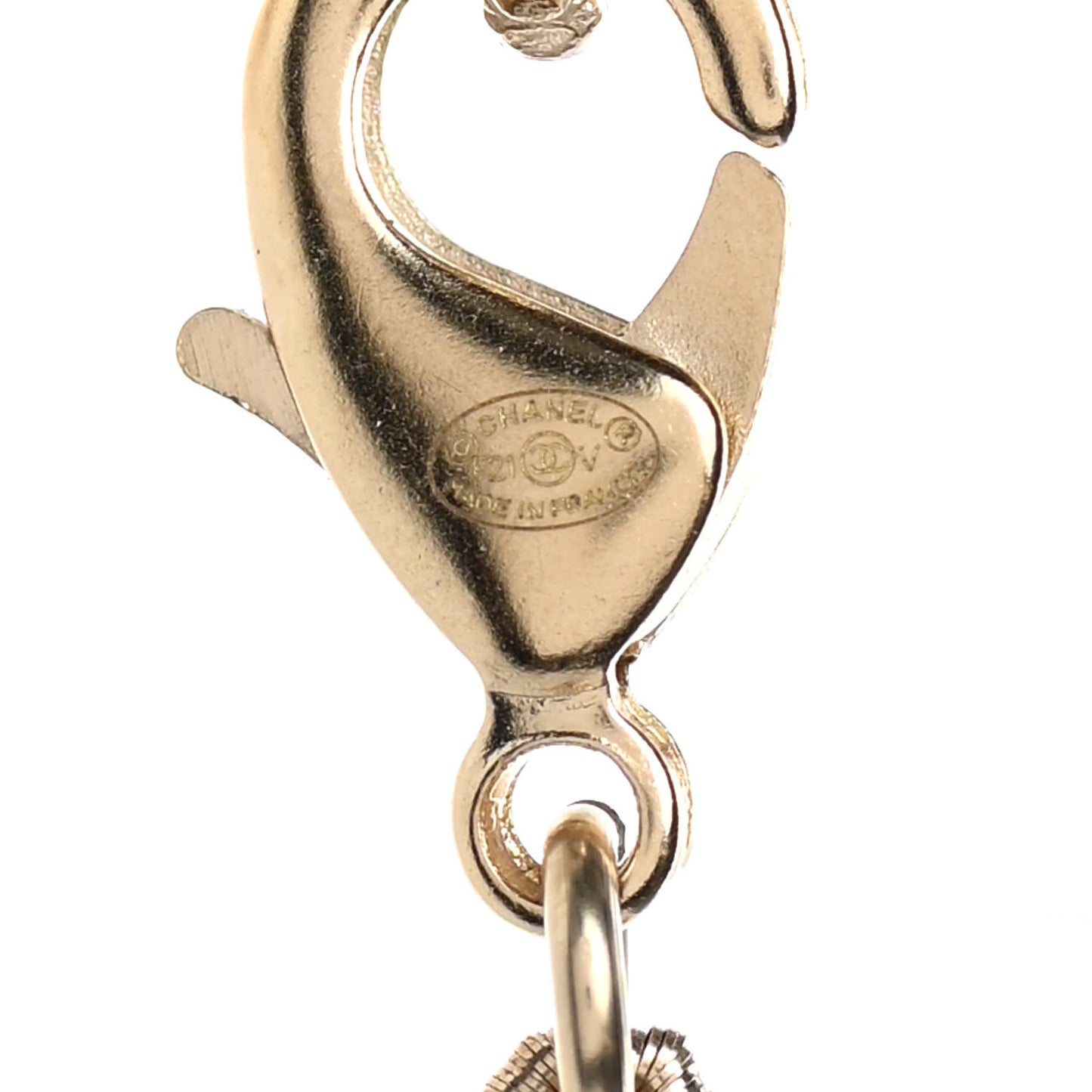 Pearl CC 100th Anniversary Necklace Light Gold
