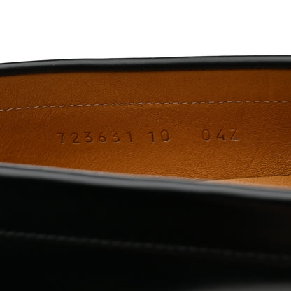 Gucci Calfskin Mens Interlocking G Loafers 10 Black 7 of 9