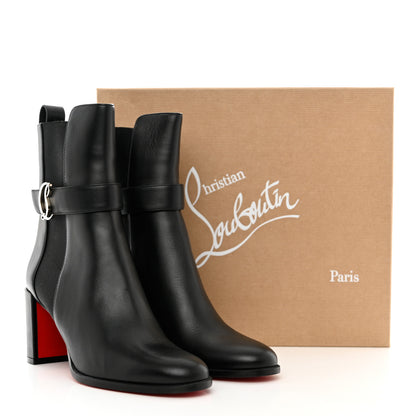 Christian Louboutin Calfskin 70 Chelsea Ankle Boots 39 Black 9 of 9