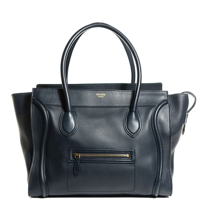 Celine Smooth Calfskin Shoulder Luggage Navy 1 of 8