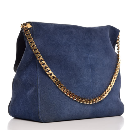 Celine Suede Medium Gourmette Ocean Blue 3 of 11
