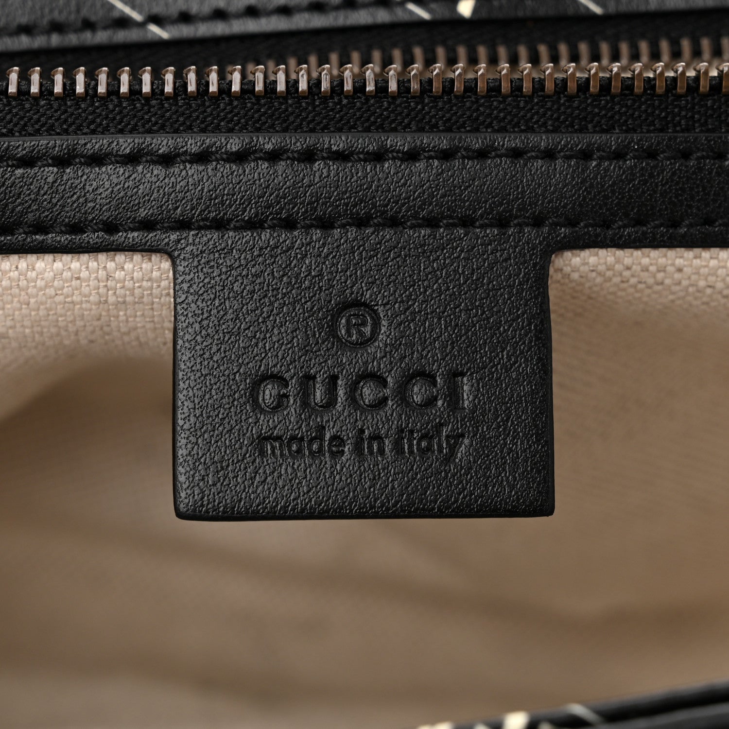 Gucci X BALENCIAGA Calfskin Matelasse Logo Print Small GG Marmont Shoulder Bag Black 6 of 10