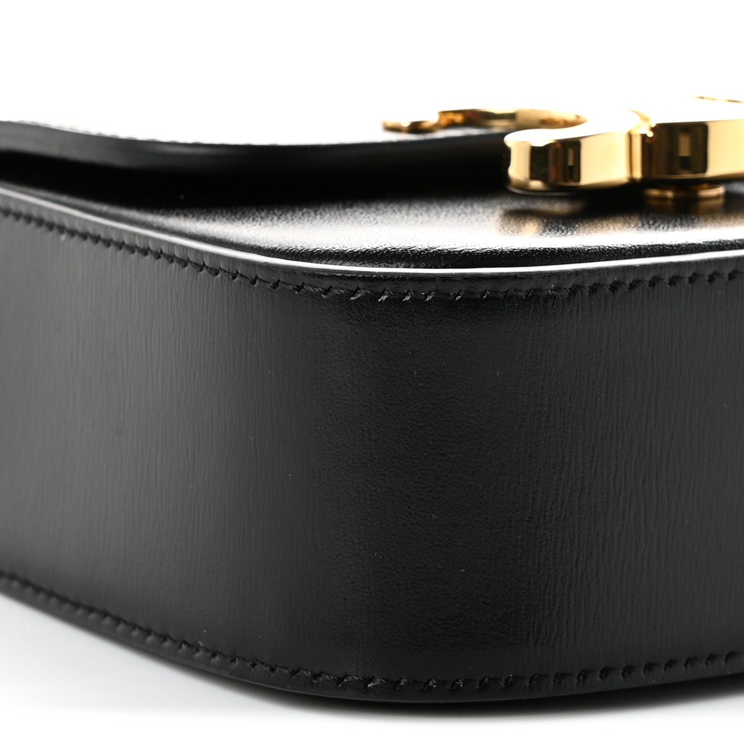 Celine Shiny Calfskin Mini Chain Claude Black 9 of 11