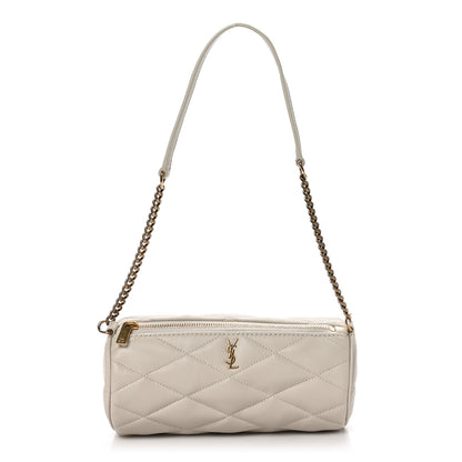 Saint Laurent Lambskin Monogram Mini Sade Tube Bag Vintage White 1 of 11