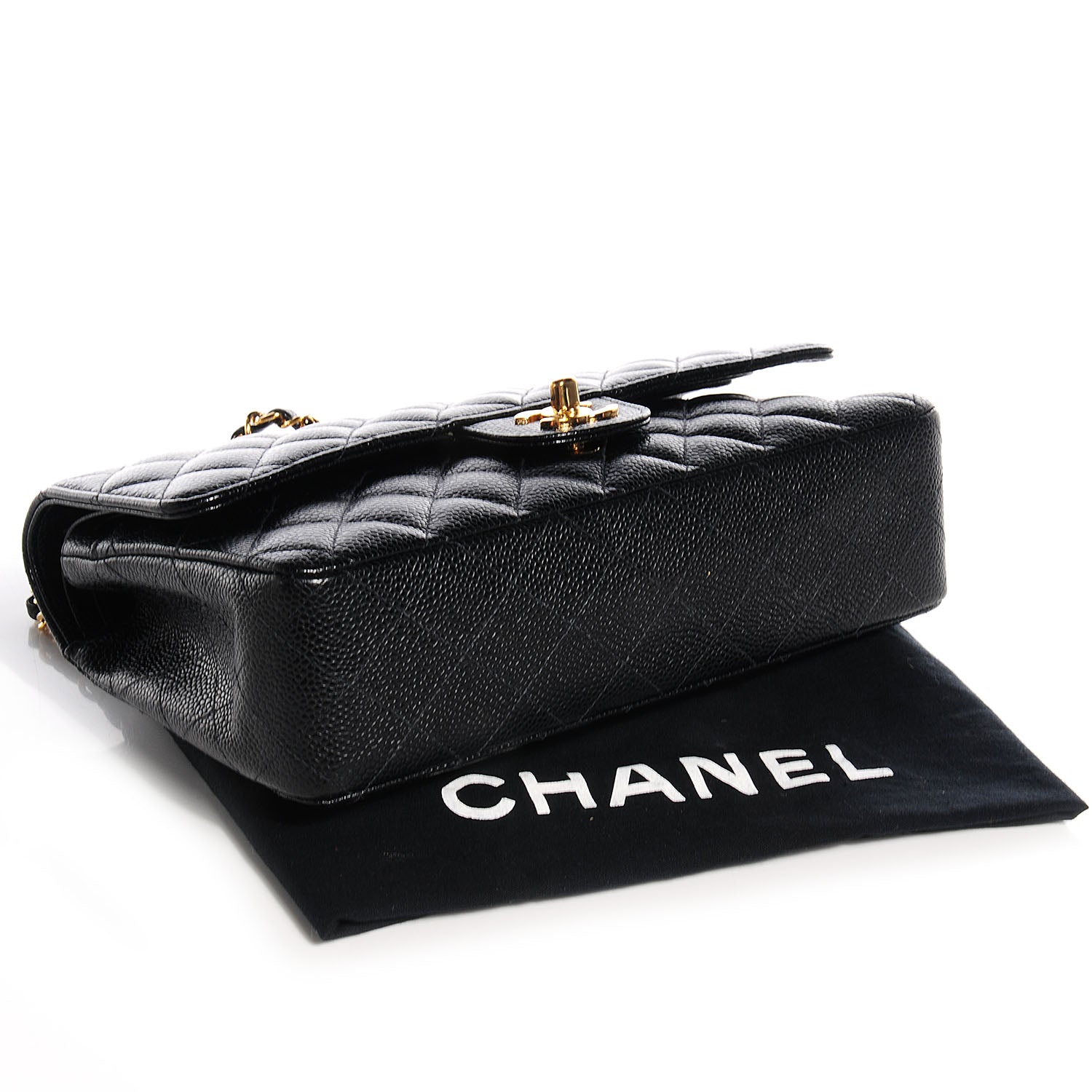 Chanel Caviar Quilted Medium Double Flap Black 4 of 8