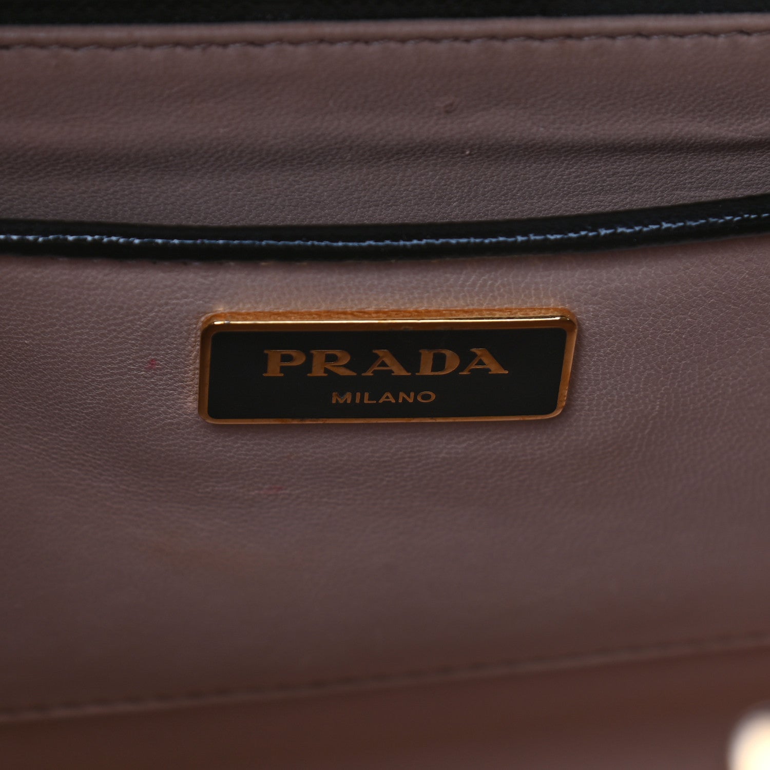 Prada Saffiano Vernice Pyramid Bag Black 6 of 11
