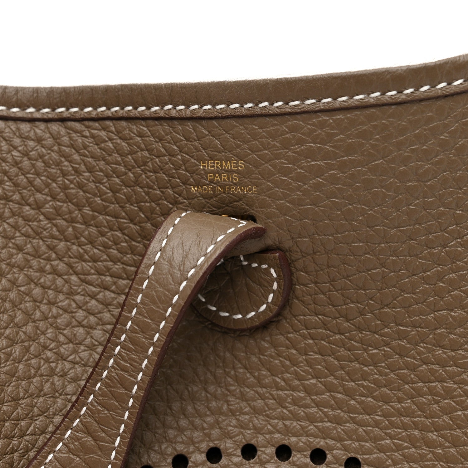 Hermes Taurillon Clemence Amazone Evelyne TPM Etoupe Bleu Indigo 6 of 10