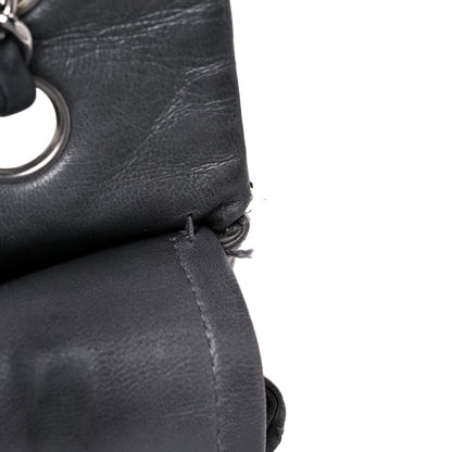 Chanel Lambskin Quilted Medium Double Flap Dark Grey 23 of 26