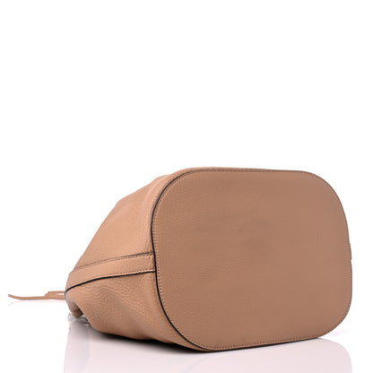 Gucci Pebbled Calfskin Miss Bamboo Bucket Bag Camelia 4 of 13