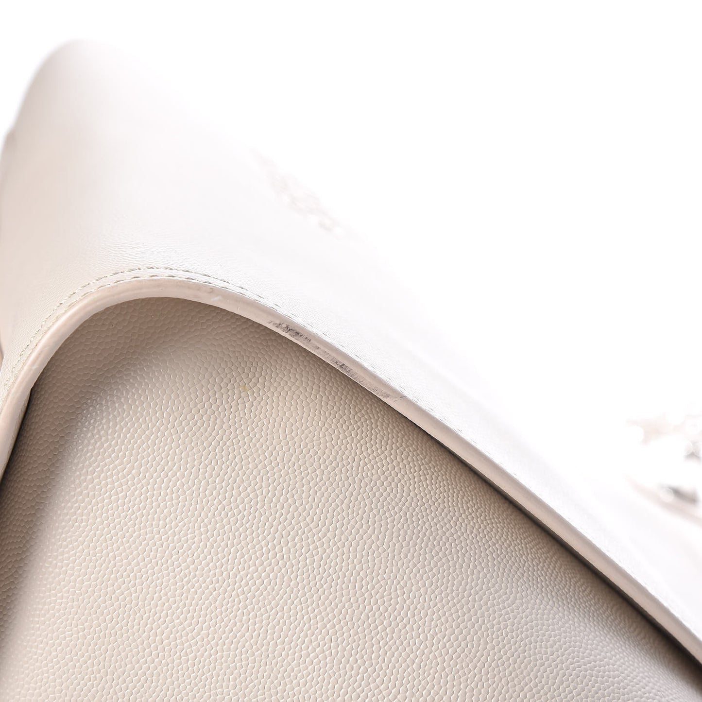 Caviar Medium Studded Deauville Tote Beige