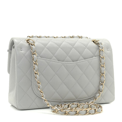 Chanel Caviar Quilted Small Double Flap Grey 3 of 11
