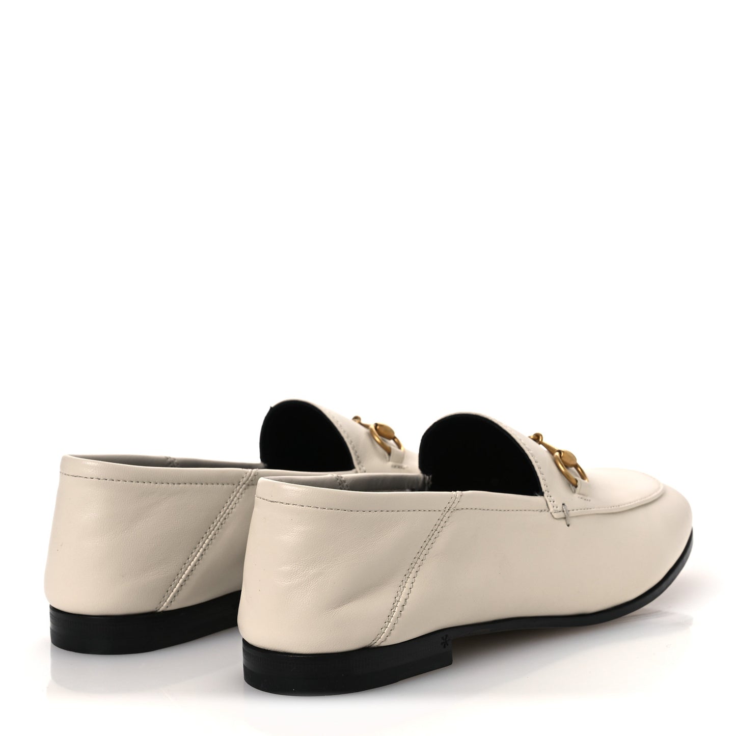 Lambskin Womens Brixton Horsebit Loafers 38.5 Mystic White