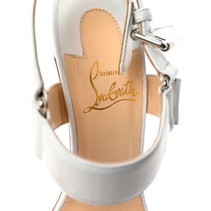 Christian Louboutin Kid Sova Heel 85 Sandals 37.5 White 8 of 9
