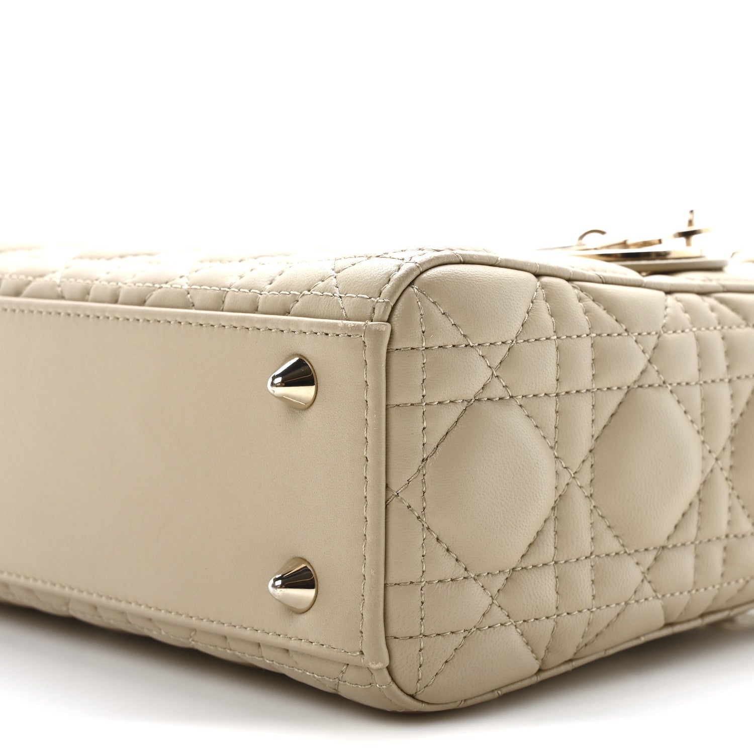 Christian Dior Lambskin Cannage Small My ABCDior Lady Dior Corda