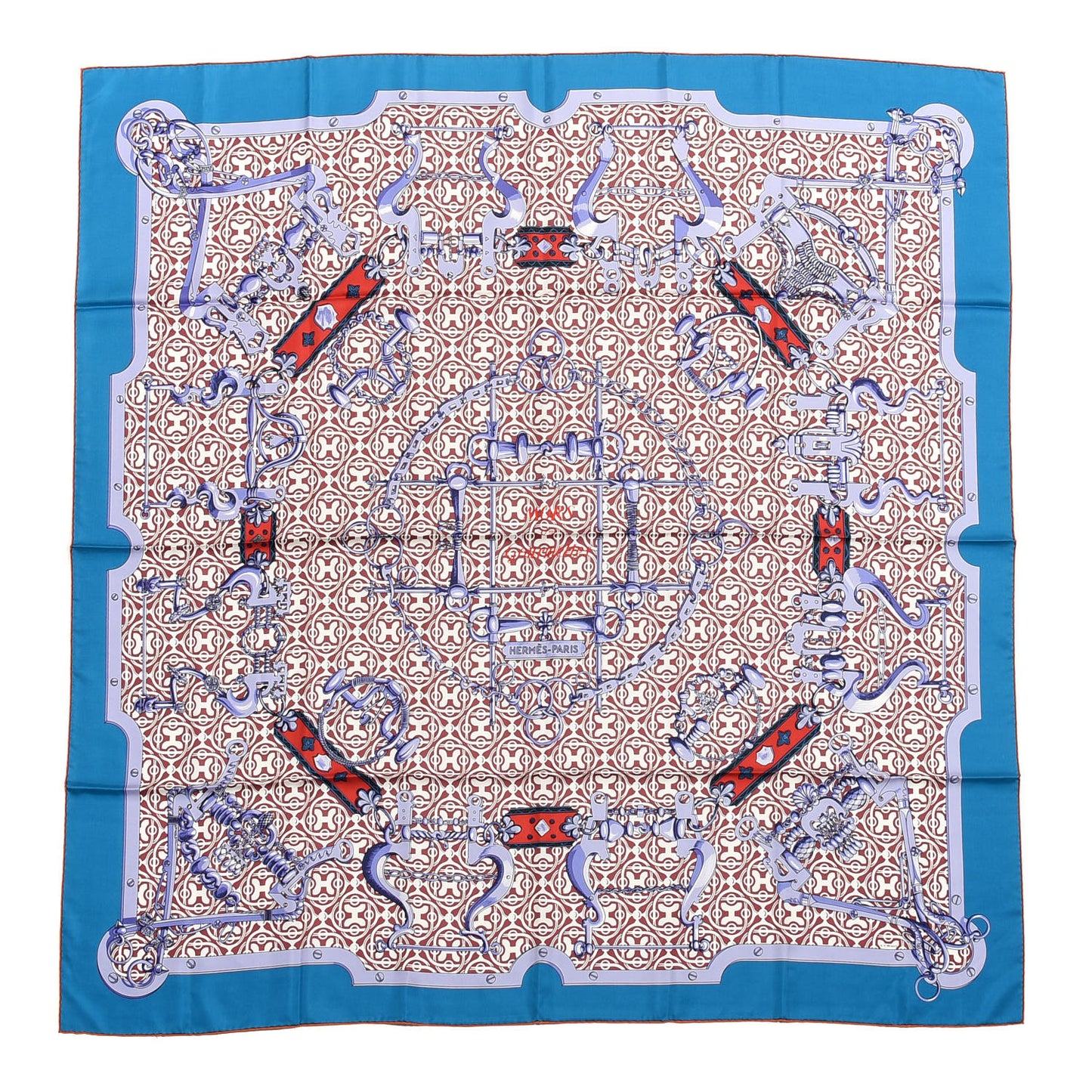 Silk Mors Et Gourmettes Shawl 140 Cobalt Lie De Vin Lavande