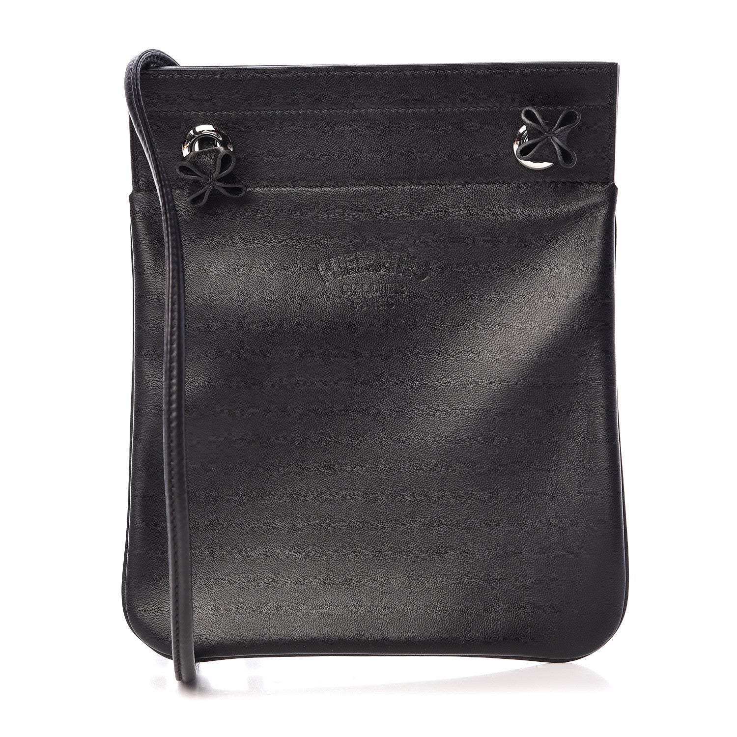Hermes Milo Lambskin Swift Mini Aline Black 1 of 12