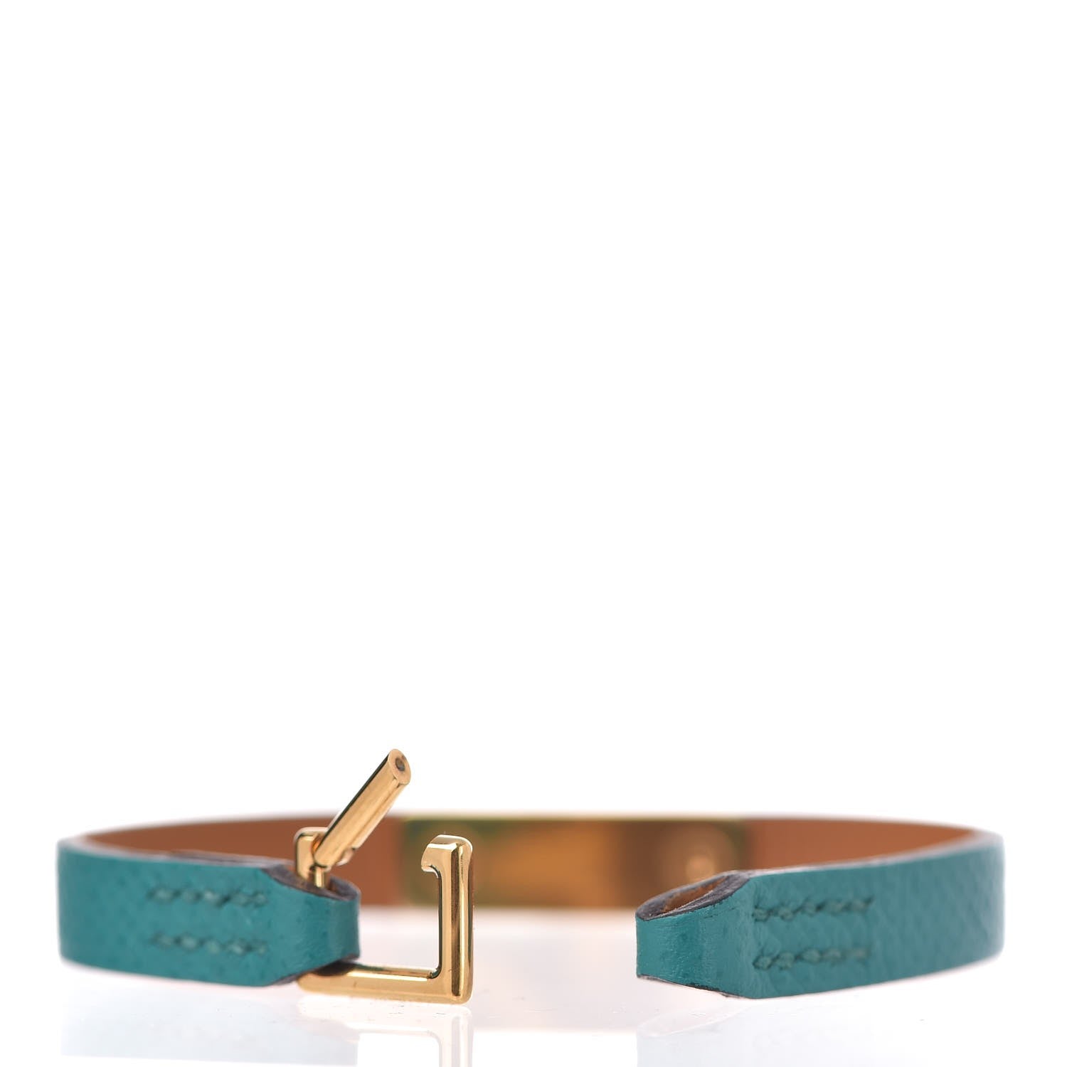 Hermes Epsom Micro Rivale Bracelet S Bleu Paon 6 of 6