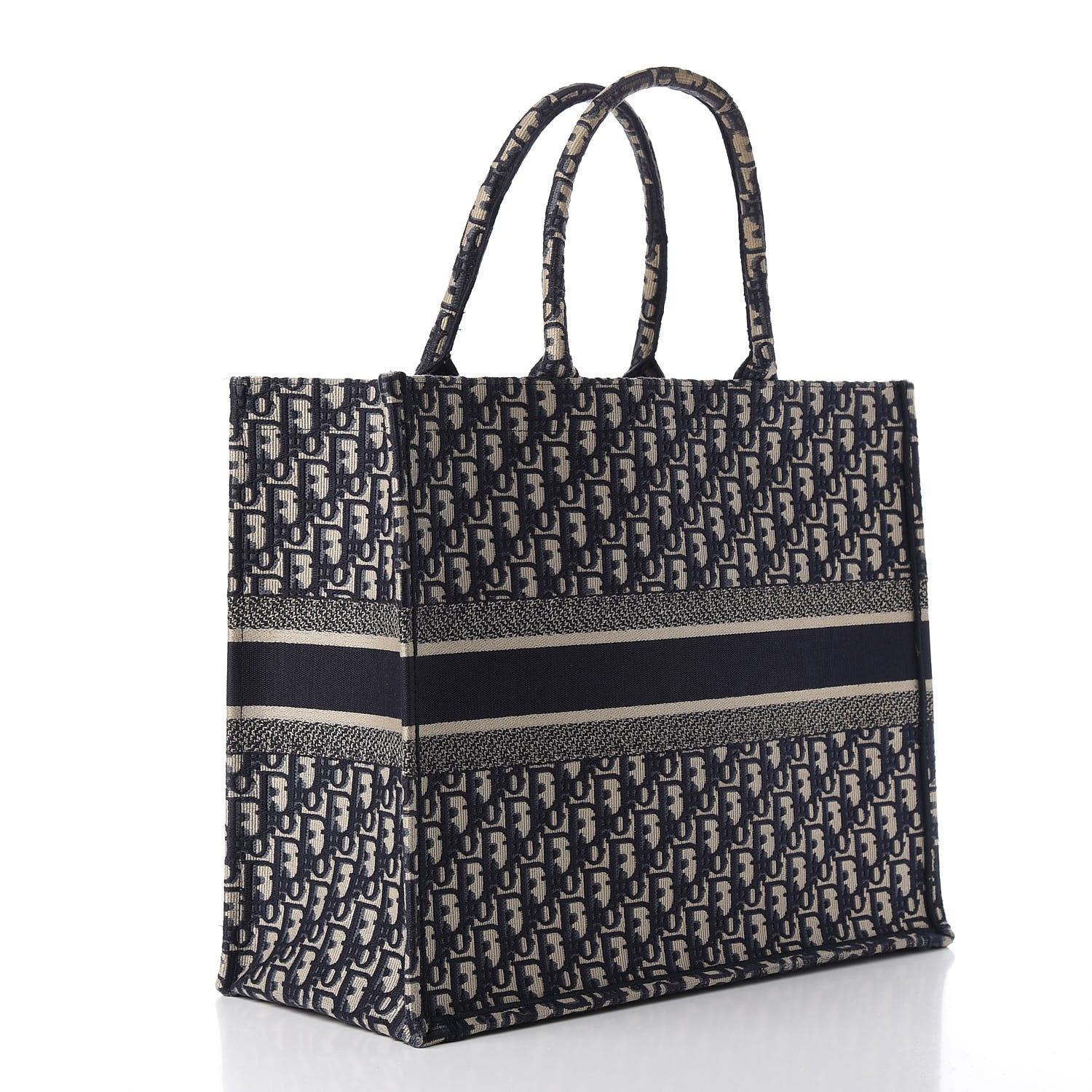 Christian Dior Oblique Book Tote Blue Multicolor 3 of 11