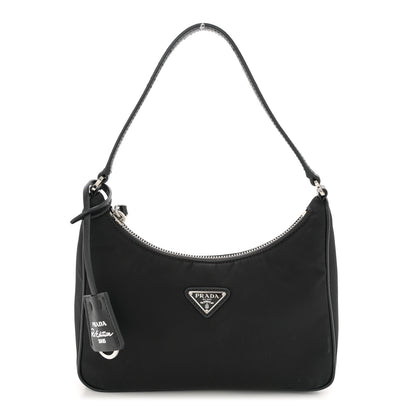 Prada Tessuto Nylon Saffiano Mini Re-Edition 2005 Bag Black 1 of 14