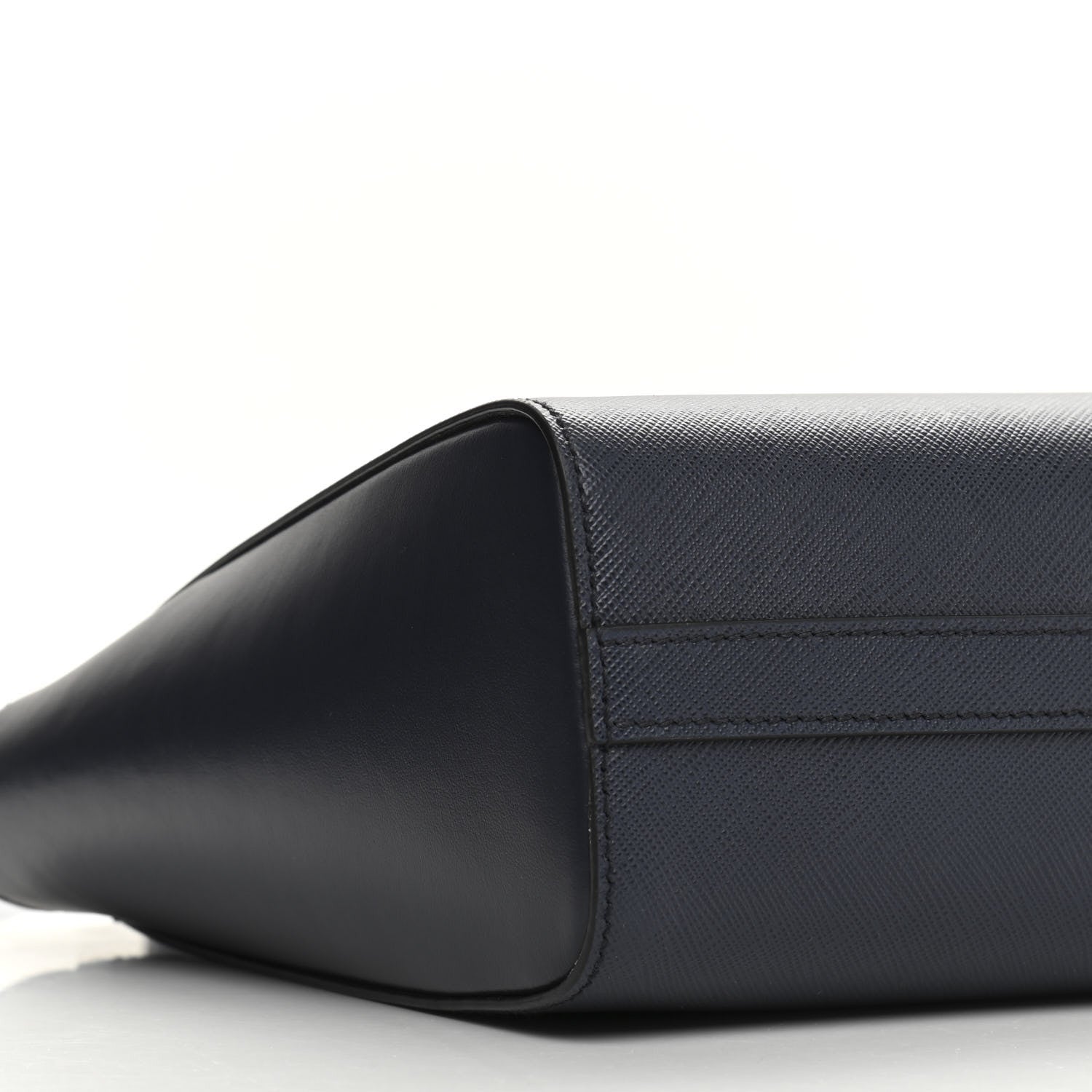Prada Saffiano Soft Calfskin Small Zippered Tote Black 6 of 7