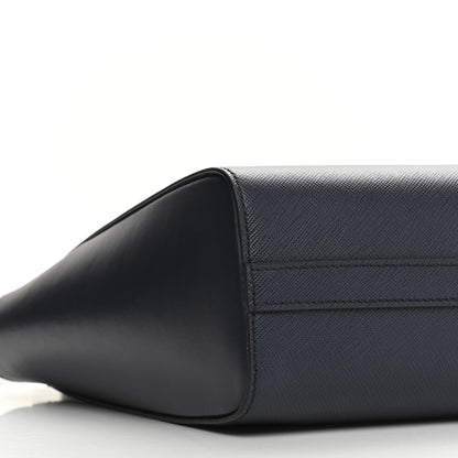 Prada Saffiano Soft Calfskin Small Zippered Tote Black 6 of 7