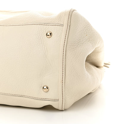 Gucci Pebbled Calfskin Large Soho Shoulder Bag Off White 10 of 12