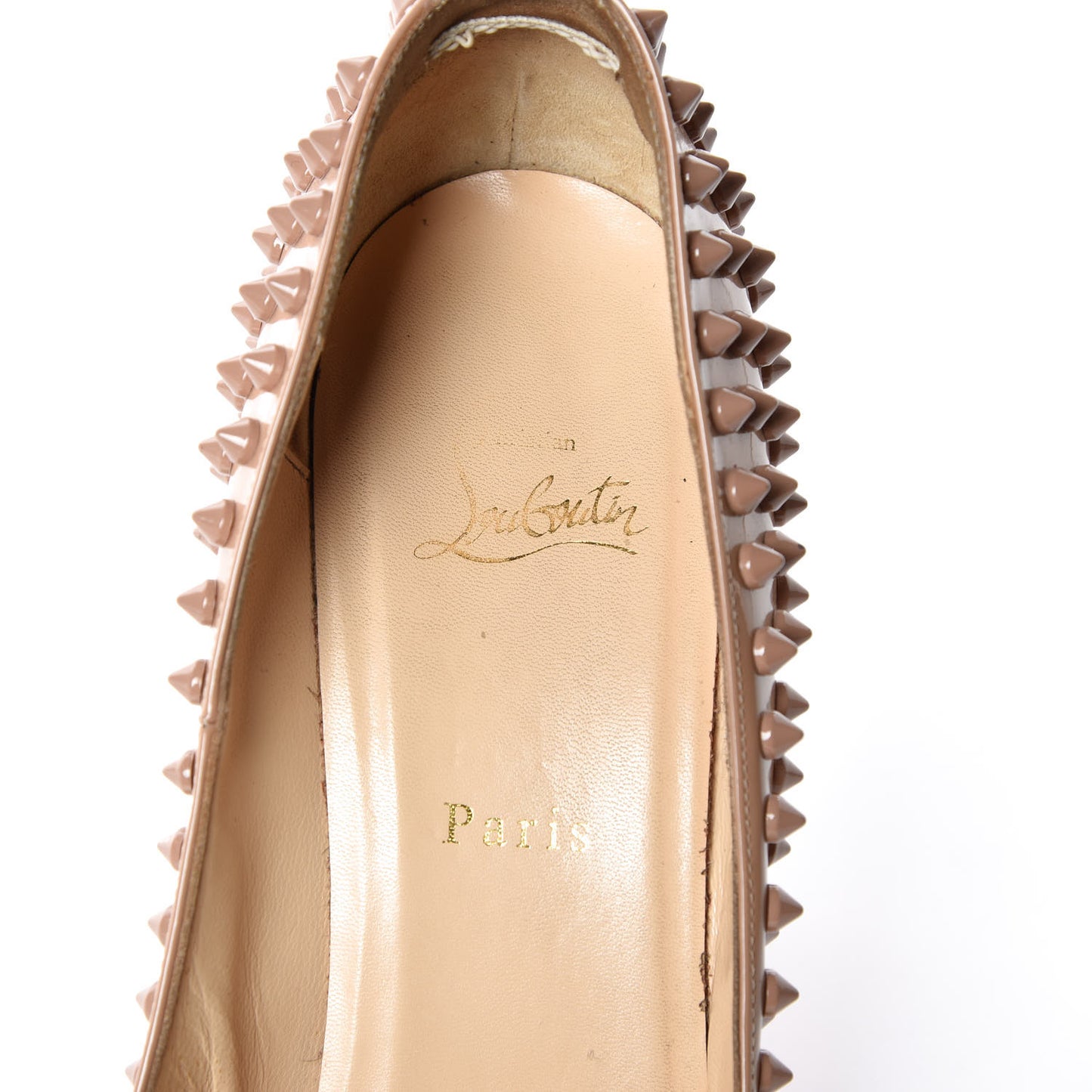 Patent Pigalle Spikes 120 Pumps 41.5 Nude