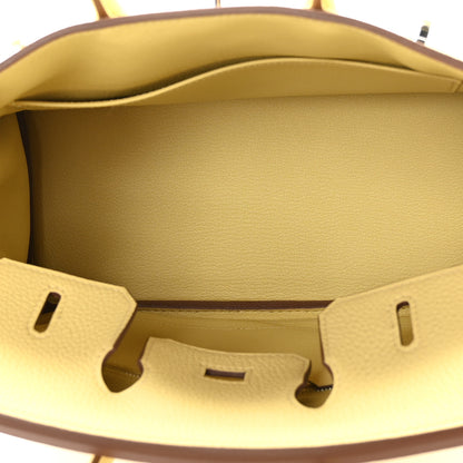Hermes Togo Birkin 25 Jaune Poussin 5 of 11