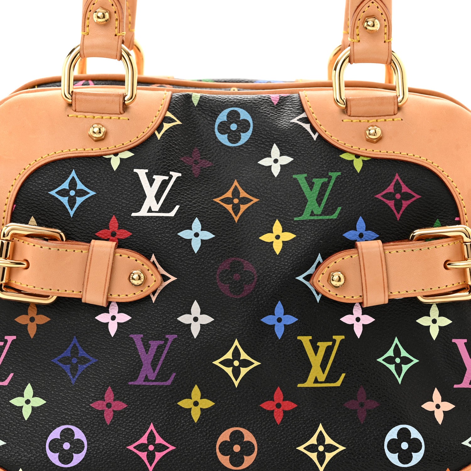 Louis Vuitton Monogram Multicolor Claudia Black 7 of 9