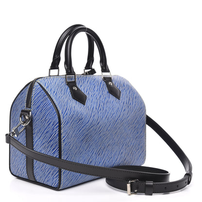 Louis Vuitton Epi Speedy Bandouliere 25 Denim Light 3 of 9