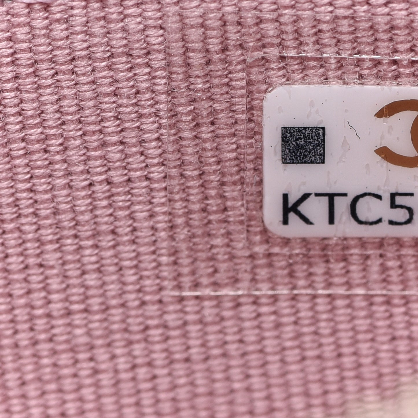 Lambskin Chevron Quilted Zip Card Holder Pink