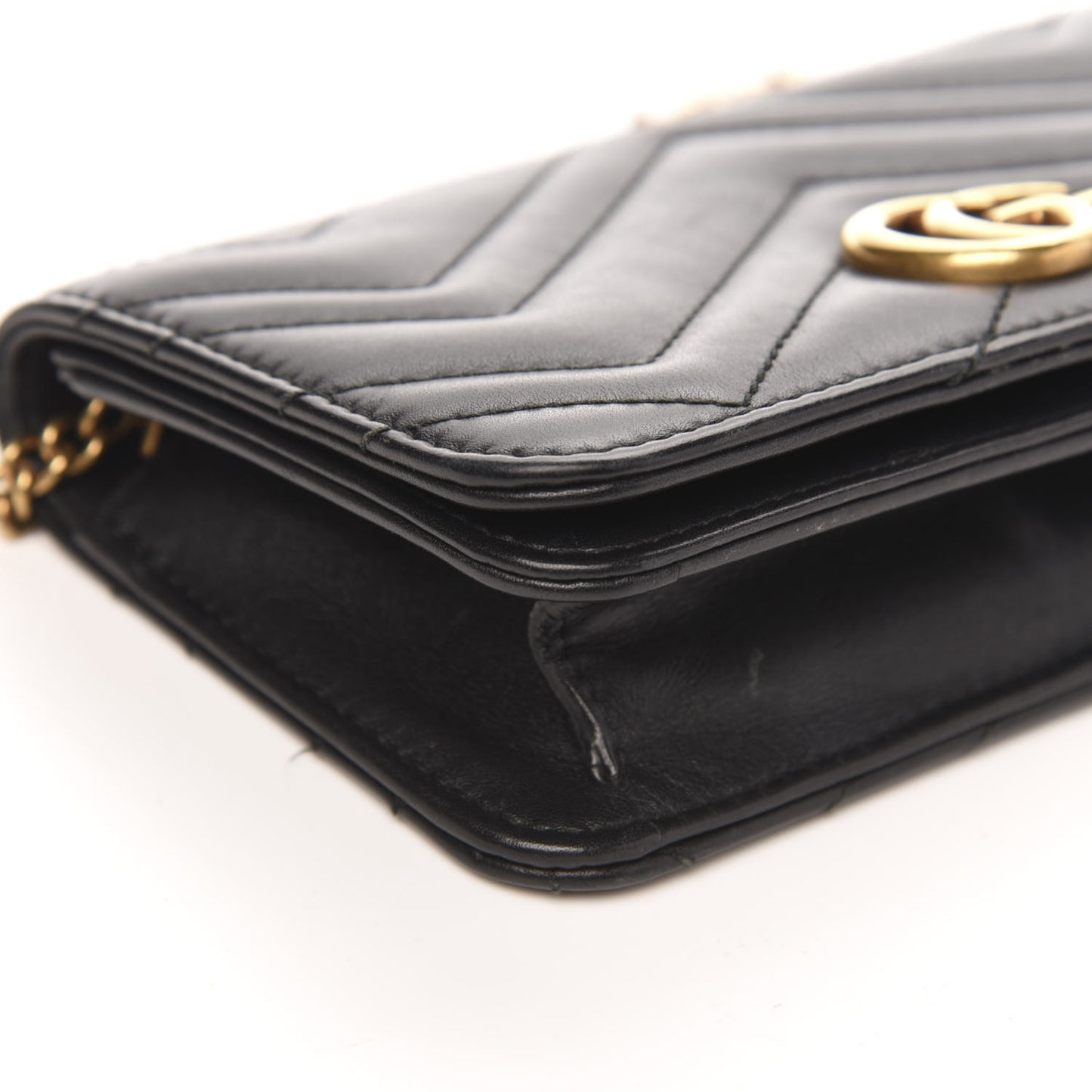 Calfskin Matelasse GG Marmont Mini Bag Black