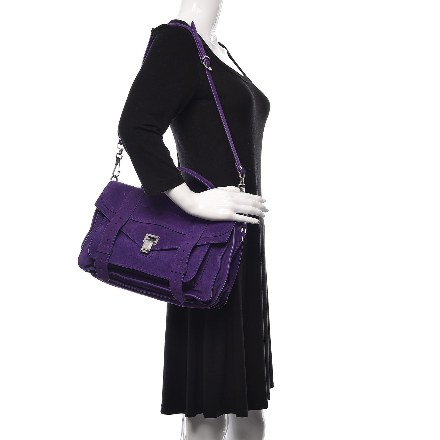 Suede Medium PS1 Satchel Amethyst