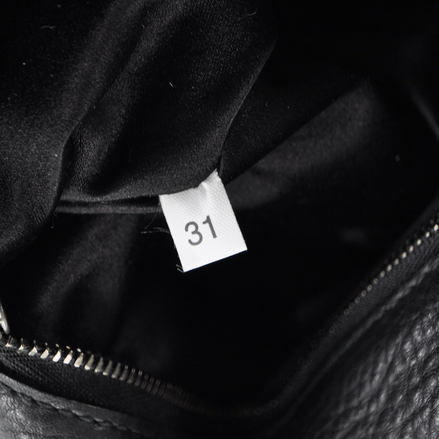 Leather Large Shoulder Bag Nero Black