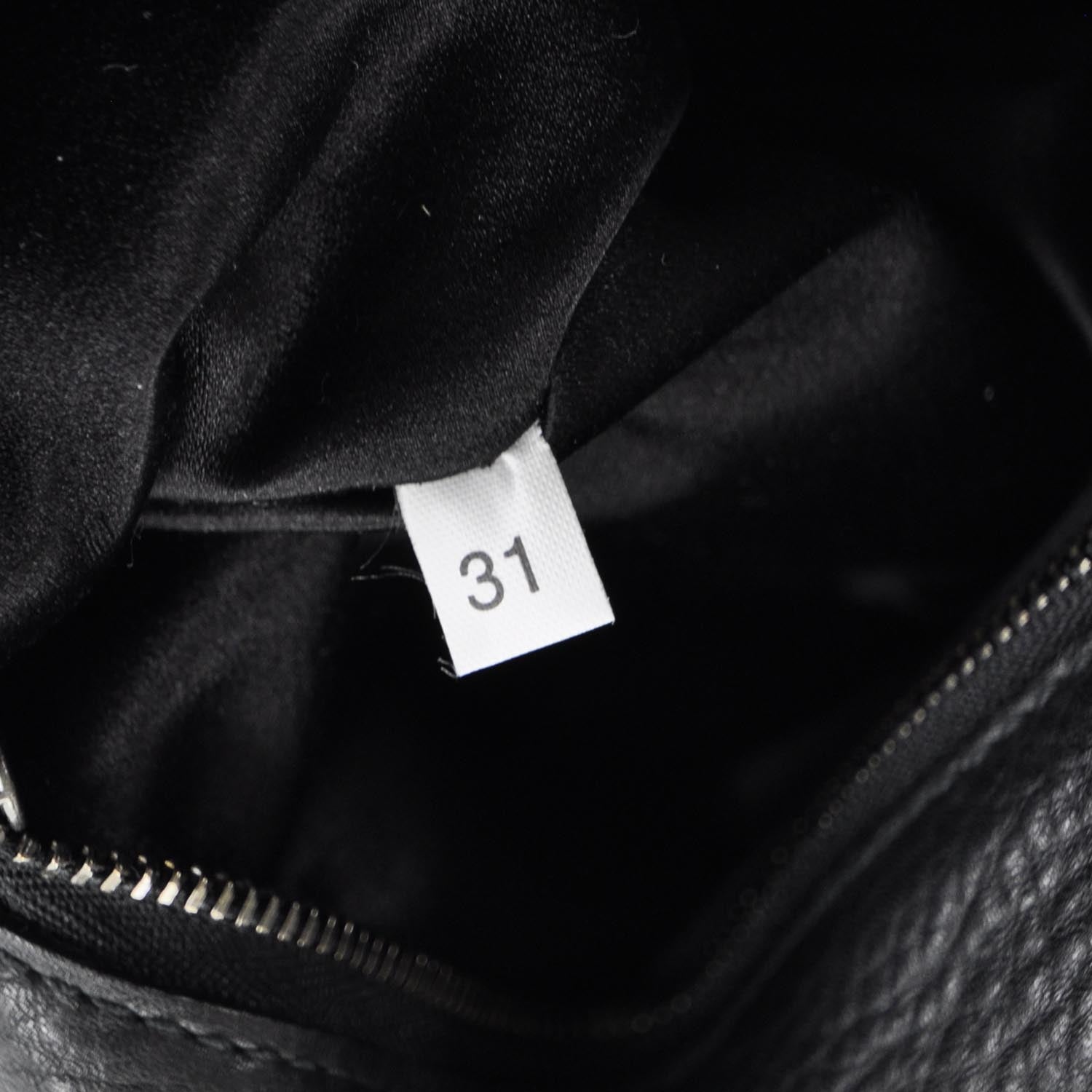 Prada Leather Large Shoulder Bag Nero Black 9 of 9