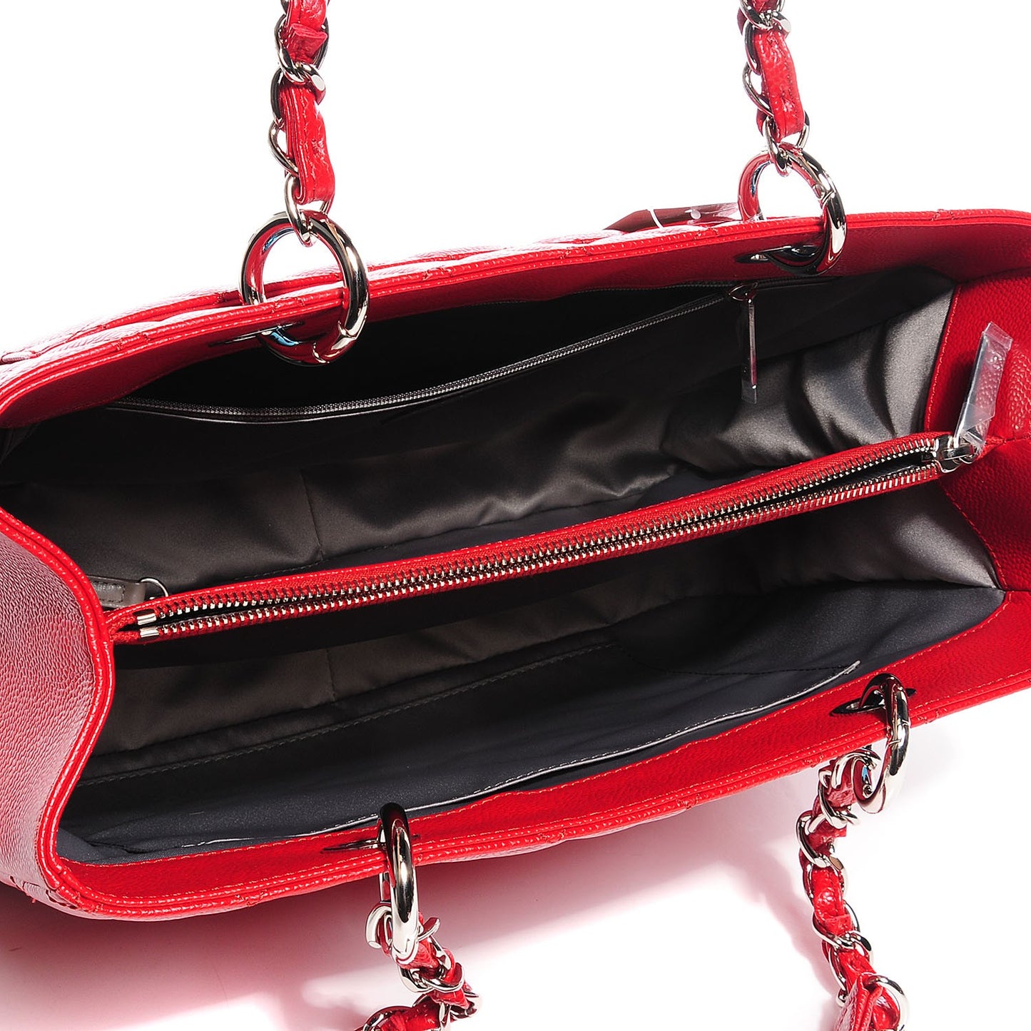 Caviar Quilted Grand Shopping Tote GST Red