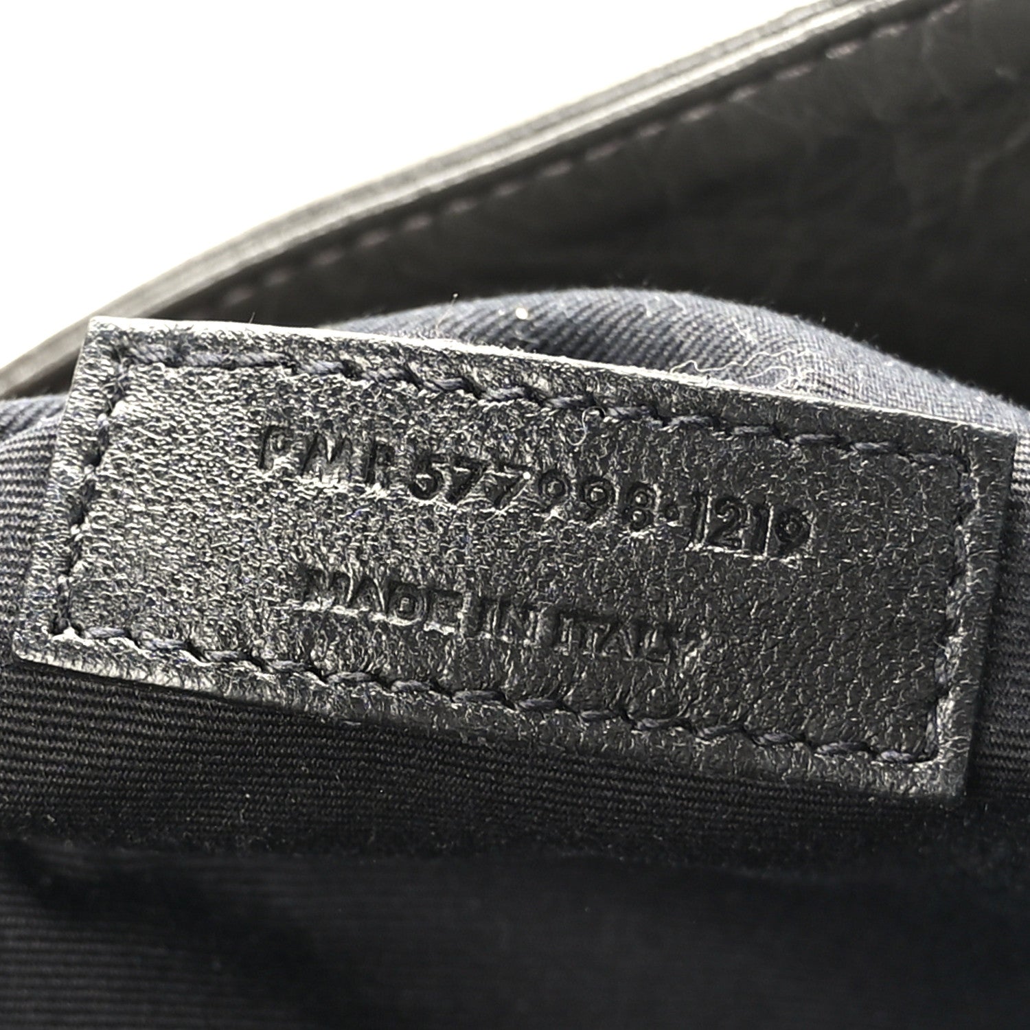 Saint Laurent Crinkled Calfskin Matelasse Monogram Niki Shoulder Bag Storm 7 of 9