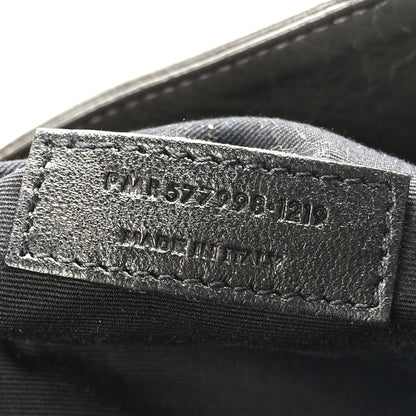 Saint Laurent Crinkled Calfskin Matelasse Monogram Niki Shoulder Bag Storm 7 of 9