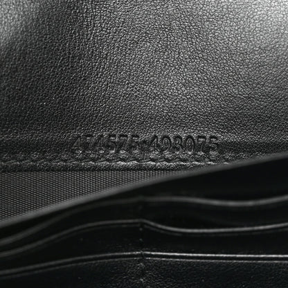 Gucci Calfskin Matelasse GG Marmont Chain Wallet Black 7 of 13