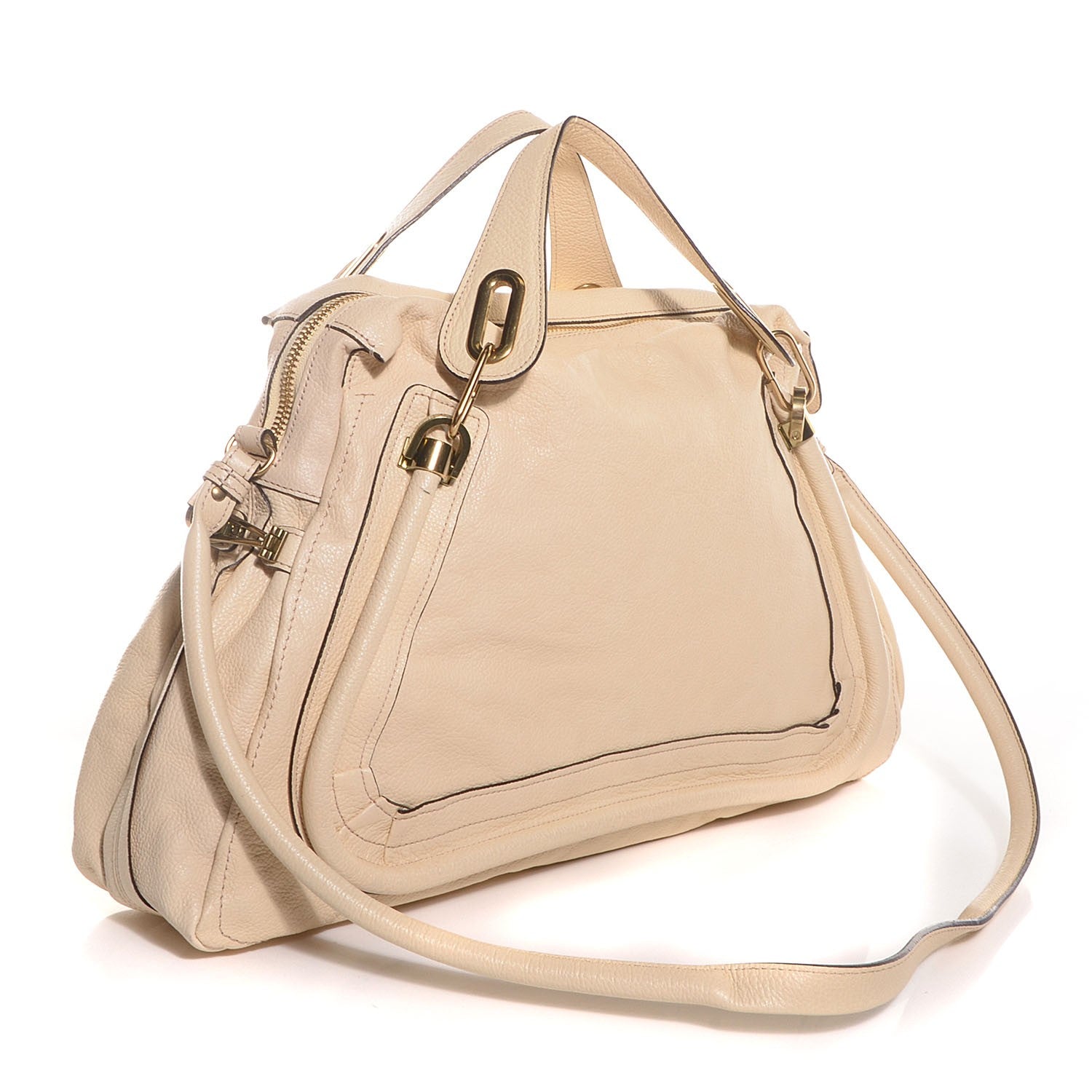 Chloe Calfskin Large Paraty Biscotti Beige 3 of 8