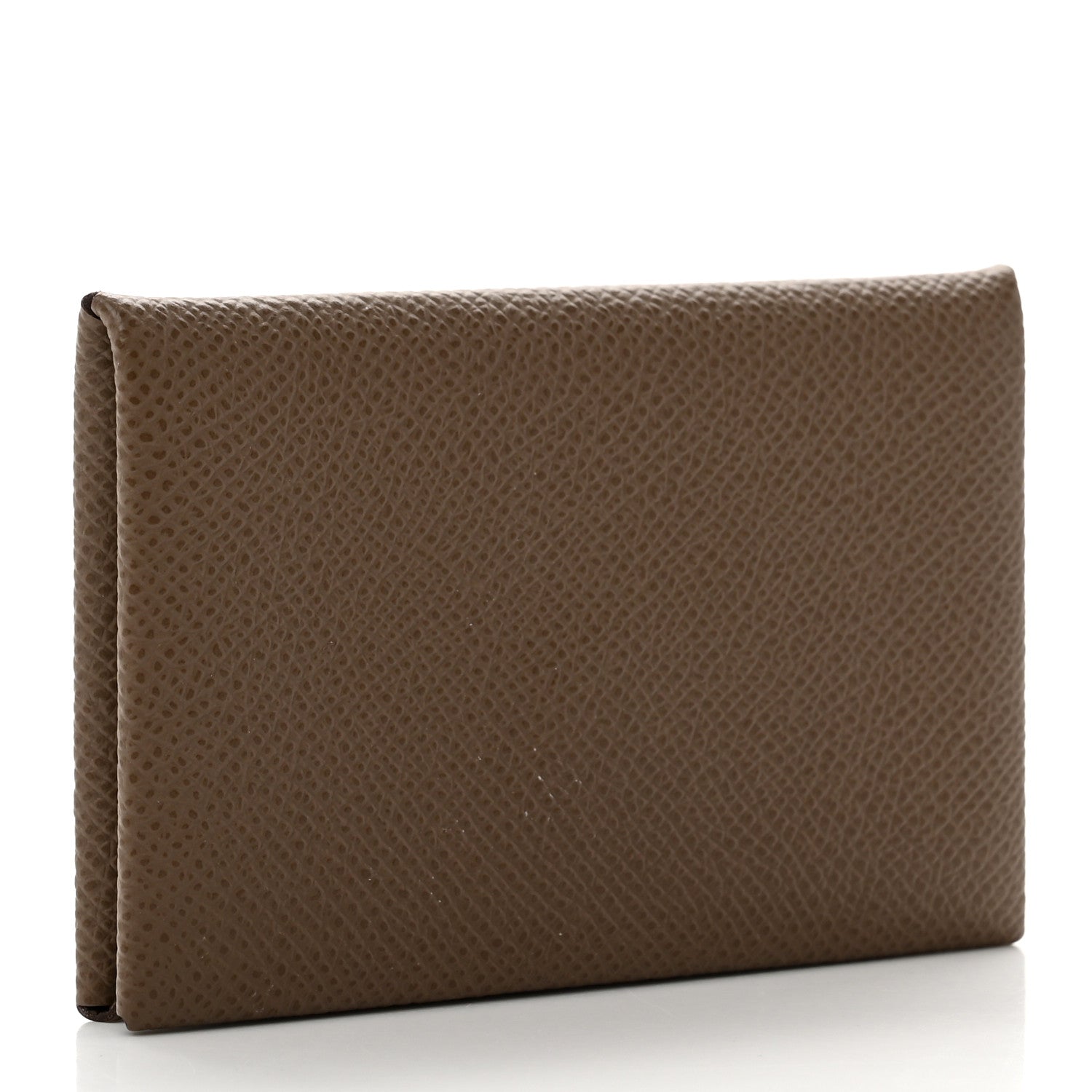 Hermes Epsom Calvi Card Case Etoupe 2 of 6