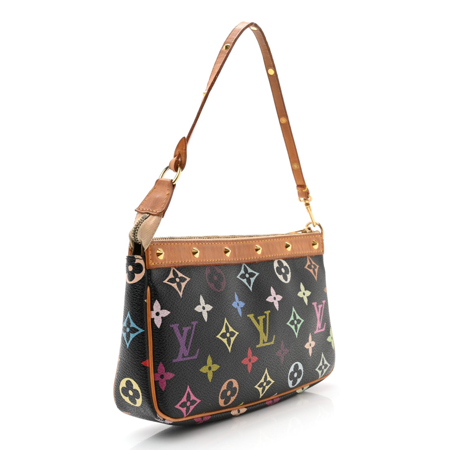 Monogram Multicolor Pochette Accessories Black