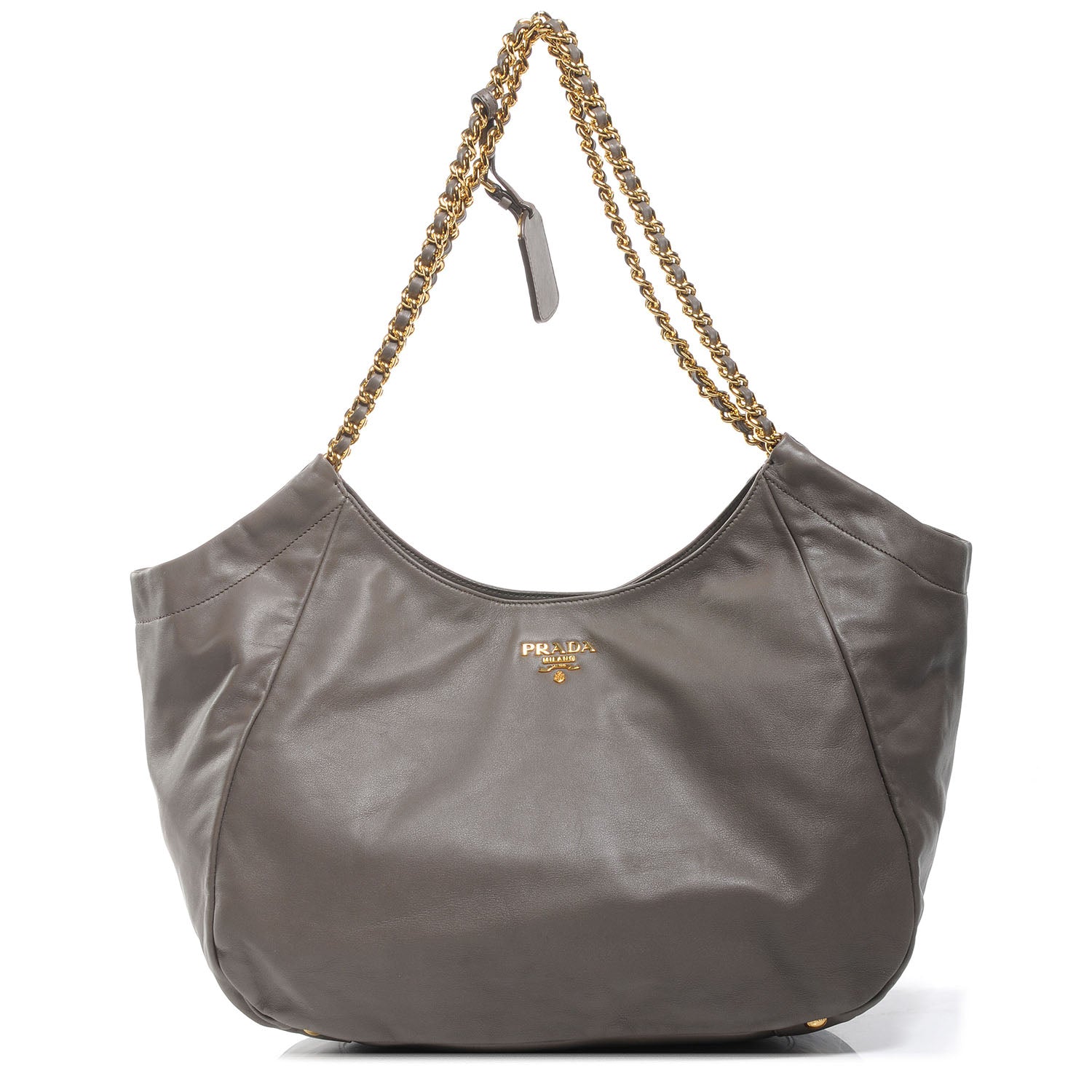 Prada Soft Calf Chain Tote Bambu 1 of 7