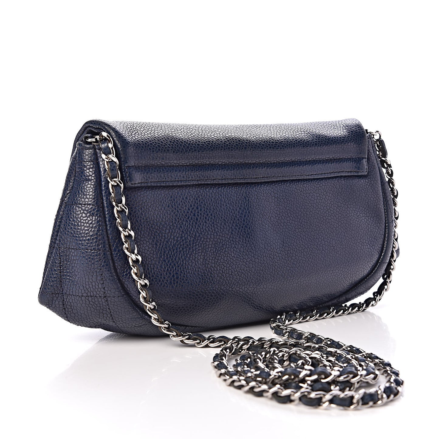 Caviar Half Moon Wallet On Chain WOC Navy