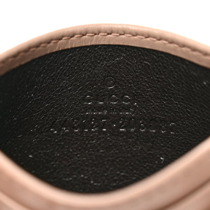 Gucci Calfskin Matelasse GG Marmont Card Holder Porcelain Rose 6 of 7