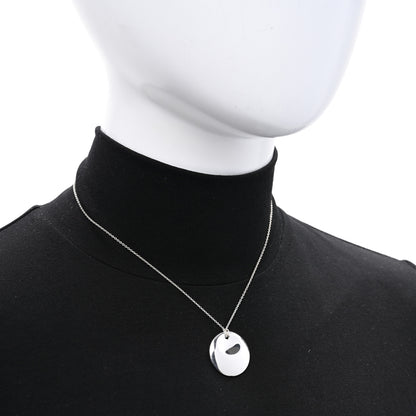 Tiffany Sterling Silver Elsa Peretti Round Disc Pendant Necklace 2 of 4