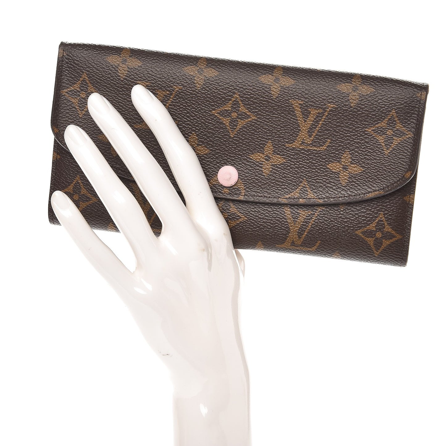 Monogram Emilie Wallet Rose Ballerine